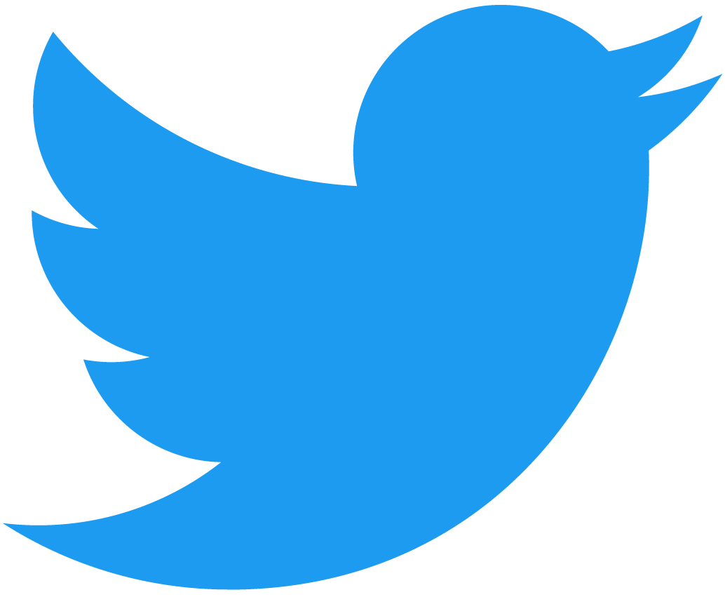 Blue Twitter bird logo