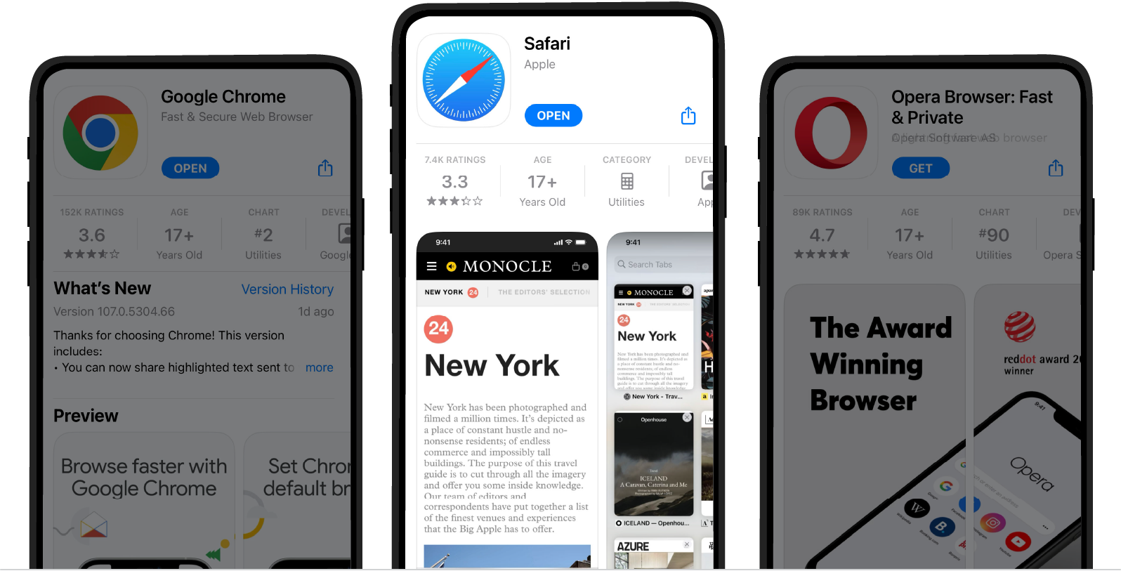 Safari product page